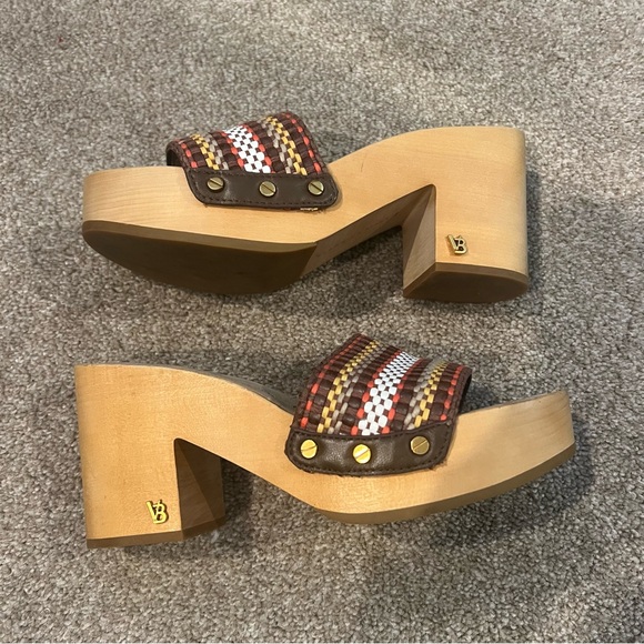 Veronica Beard Hannalee Platform Woven Clog Sandal  Mules | 6 - Picture 3 of 7